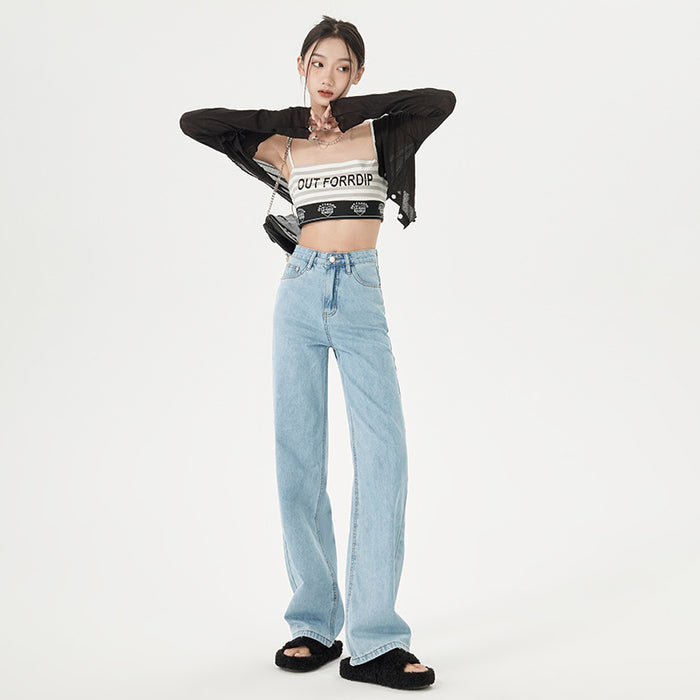 Womens Slim Straight-leg Jeans New Autumn Style