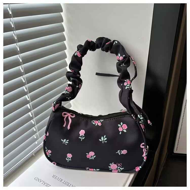 Fresh And Sweet Floral Underarm Bag For Women