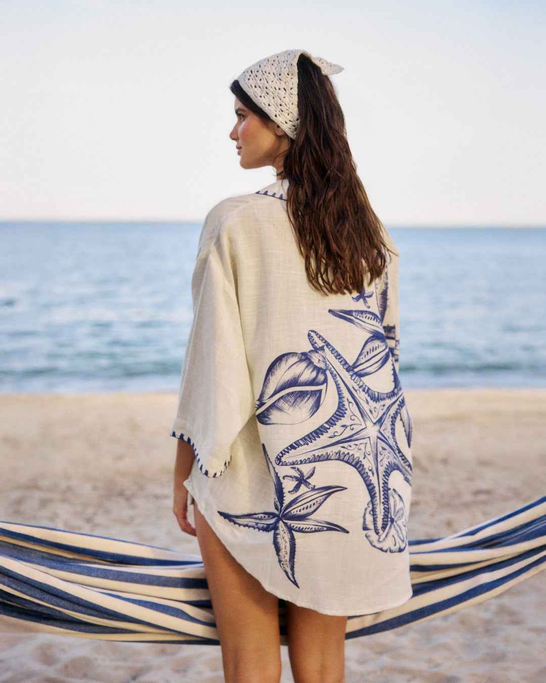 Fashion Linen Leisure All-matching Shirt Cardigan Shorts