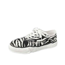 Lace-up Platform  Dissolving Casual Color Matching Shoes