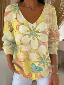 Long Sleeve Sweater Autumn And Winter Printing Fashion Loose Cool Sweaters Women's Clothing