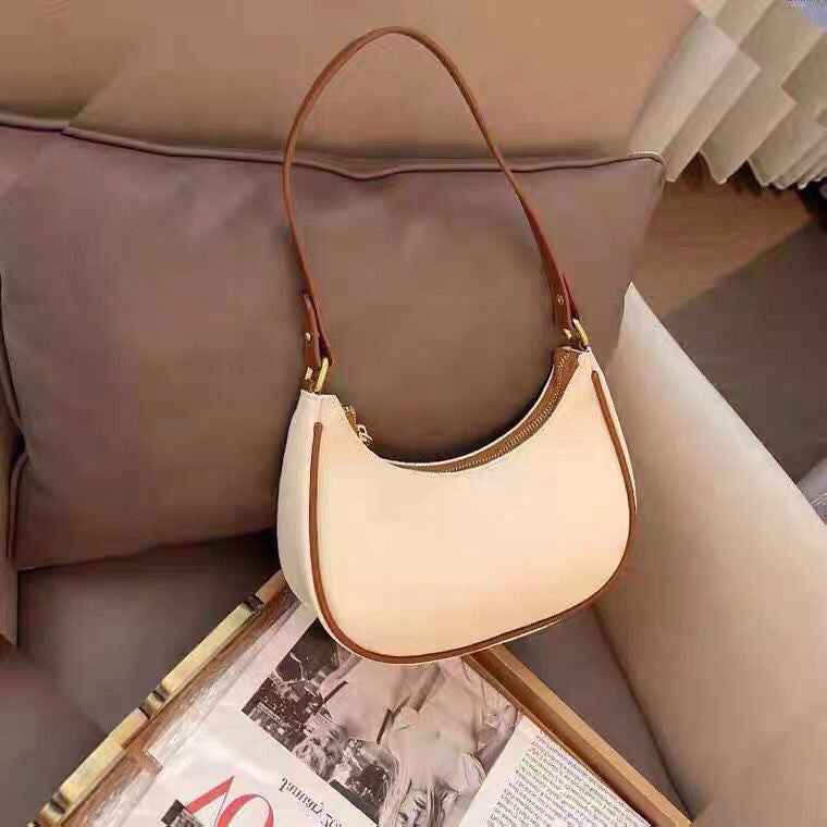 Womens Summer Shoulder And Tote Bag With A Niche Design Baguette Style