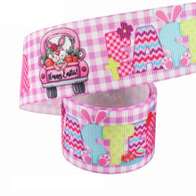 New Easter Printed Egg Ribbon Gift Packing Ribbon Rabbit Radish Scene