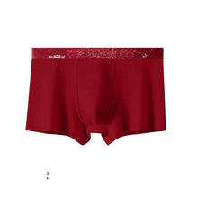 Men's Cotton Simple Red Underwear Burgundy