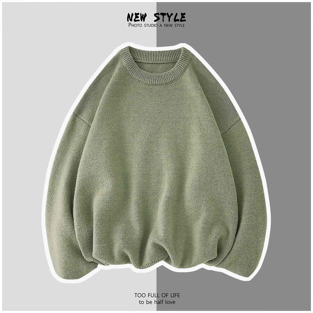 Men's Simple Solid-Color Sweaters For Autumn And Winter