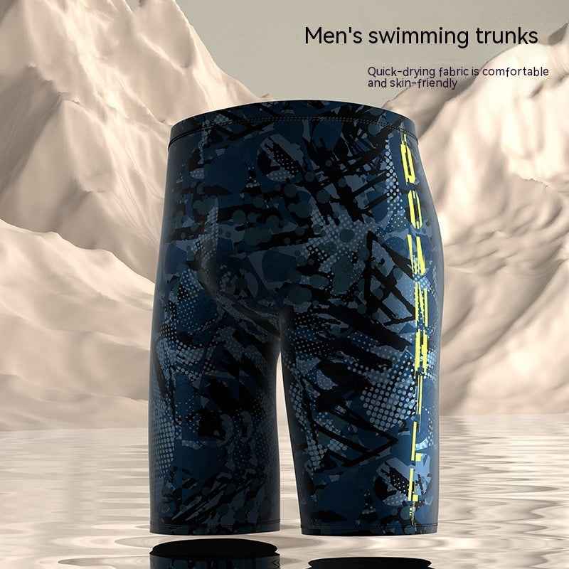 Anti-embarrassment Men's Swimming Trunks Hot Spring Boxer Shorts