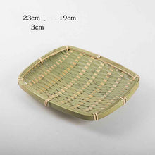 Hand-woven Mini Fruit Basket Grid Small Bamboo Basket Fruit Basket Small Basket