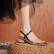 Chunky Heel Ankle-strap Toe Sandals For Women