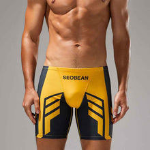 Seaside Swimming Trunks Hot Spring Men's Big Boxer Swimming Trunks