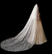 Bridal Wedding Dress Long Tail Luxury Super Fairy Wedding Veil by Mirlaine Univers