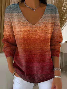 Long Sleeve Sweater Autumn And Winter Printing Fashion Loose Cool Sweaters Women's Clothing