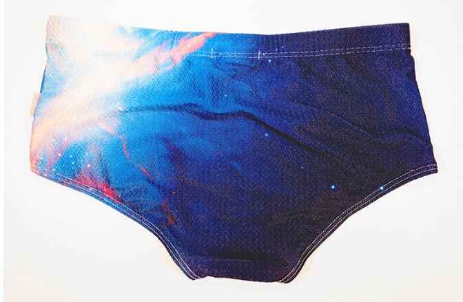 Fashionable teen swimming trunks