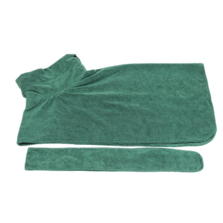Absorbent Pet Bathrobe With Waist-wrapped Microfiber by Mirlaine Univers