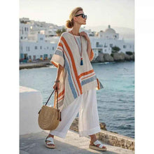 Summer Loose Casual All-Match V-Neck Ruffle-Sleeve Shirt Set
