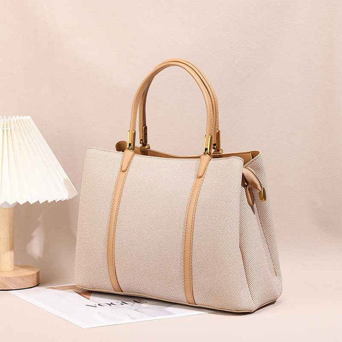 Sophisticated Womens Commuter Bag Spacious Solid-color Tote With A Light-luxury Premium Texture