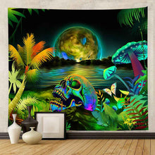UV Lamp Printed Fluorescent Tapestry For European And American Parties