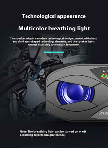 Bluetooth Subwoofer Colorful Light Small Speaker