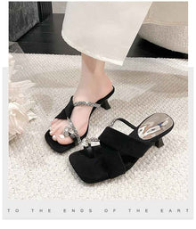Women's Minimalist Pointed Toe Mules, Comfortable Hidden Heel Slip-On Sandals, Premium PU Leather Daily Commute Shoes, Non-Slip Outsole, Summer Casual Footwear