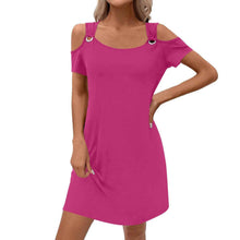 Womens Solid-Color Elegant Off-Shoulder Skirt