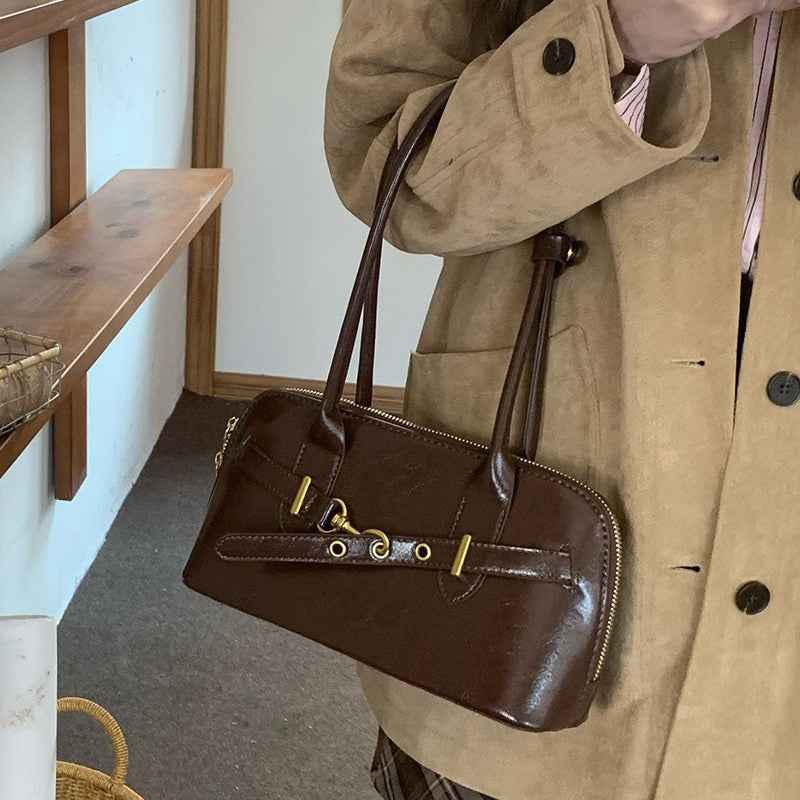 Retro Portable And Stylish Shoulder Bagcrossbody Bag