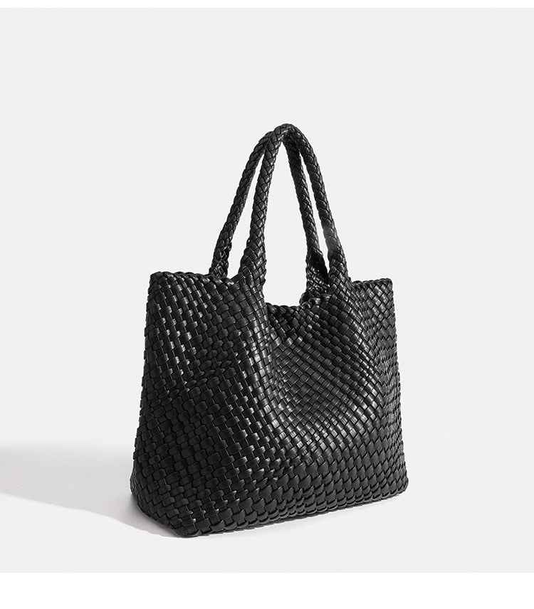 High-end Handwoven High-capacity Stylish Underarm Shoulder Bag