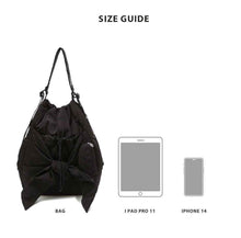 Lace-up Casual Backpackshoulder Bag Dual-use