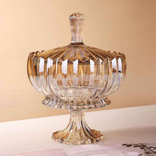 Modern Light-luxury Elevated Fruit Bowl With A Lid