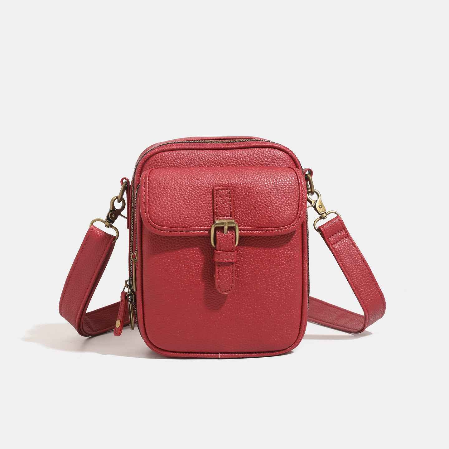 New PU Unisex Shoulder Messenger Trendy Storage Bag