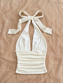 Women's Summer Beach Top Starfish Shell Ribbon Halter Neck