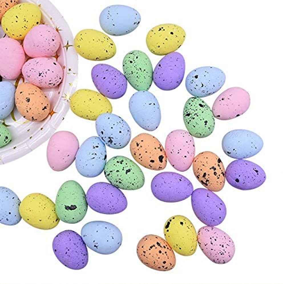 Color Simulation Quail Eggs 3X2 Simulation Foam Bird Eggs 1.8X1.5 Decoration Supplies