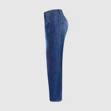 Stitched-detail Patch Pocket Tapered Womens Jeans