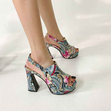 Fish-mouth Thick-soled High-heeled Sandals For Women