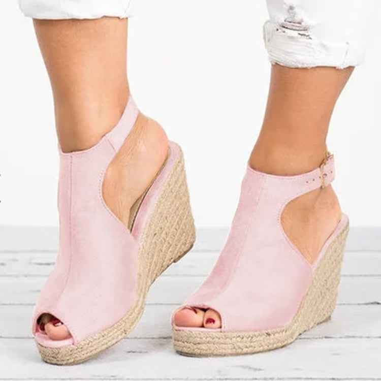 Fashion Women Platform Sandals Peep Toe Spartan Sandals Women Summer Wedges High Heel Shoes