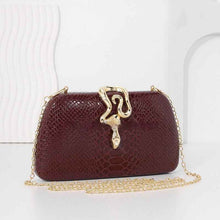Womens Stylish Snake-Print Evening Tote With A Sophisticated European-American Flair