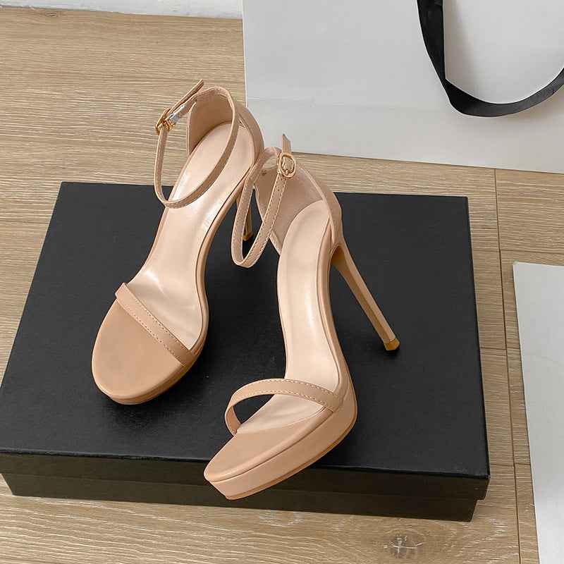 Commute Style Buckle Super High Heel Sandals For Women