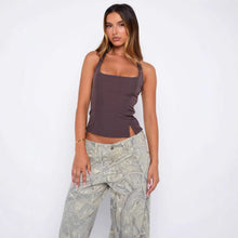 Solid-color Halter Women's Top by Mirlaine Univers Solid-color Halter Women's Top Mirlaine Univers solid-color-halter-womens-top 0 Solid-color Halter Women's Top Mirlaine Univers Solid-color Halter Women's Top