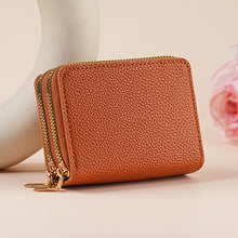 Clutch Wallet With Dual Zippers And Multiple Card Slots by Mirlaine Univers