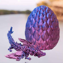 Print Dragon Ornaments Colorful Movable Crystal Creative Christmas Easter Eggs