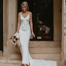 Little White Evening Gown With Train Brigade Shot Long Dress by Mirlaine Univers