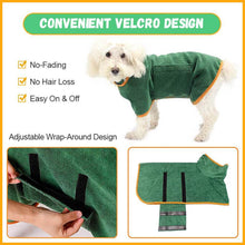 Absorbent Pet Bathrobe With Waist-wrapped Microfiber by Mirlaine Univers