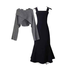 Knitted Cropped Sweater For Outerwear In Winter
