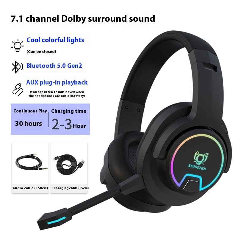 Headset Wireless With Microphone E-sports Games Noise Reduction Headset - Mirlaine Univers - Headset Wireless With Microphone E-sports Games Noise Reduction Headset