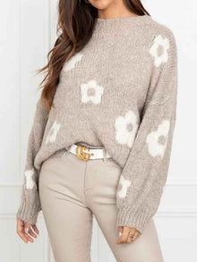 Autumn And Winter Women's Sweaters, Women's Floral Personalized Plus-size Trendy Sweaters