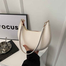 Niche Crescent New Simple All-Match Textured Shoulder Bag For Women