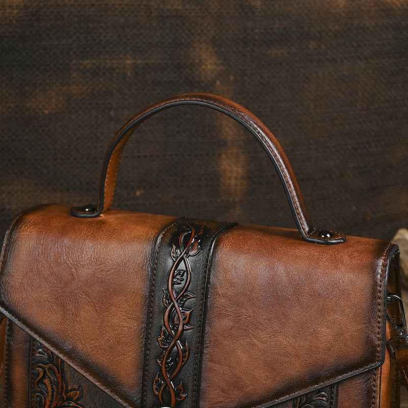 Dual-use Hand-embossed And Rubbed-color Craftsmanship For A Stylish Look