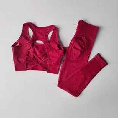 Quick Drying Fitness Shock Resistant Vest Seamless Sports Set