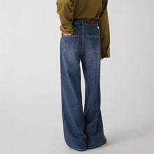 Women's Fashion High-Waist Straight-Leg Wide-Leg Jeans by Mirlaine Univers