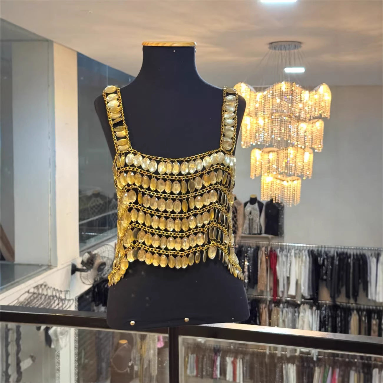 Sparkling Gold Gemstone Multi-Layer All-Match Bustier Vest by Mirlaine Univers Sparkling Gold Gemstone Multi-Layer All-Match Bustier Vest Mirlaine Univers sparkling-gold-gemstone-multi-layer-all-match-bustier-vest 0 Sparkling Gold Gemstone Multi-Layer All-Match Bustier Vest Mirlaine Univers Sparkling Gold Gemstone Multi-Layer All-Match Bustier Vest