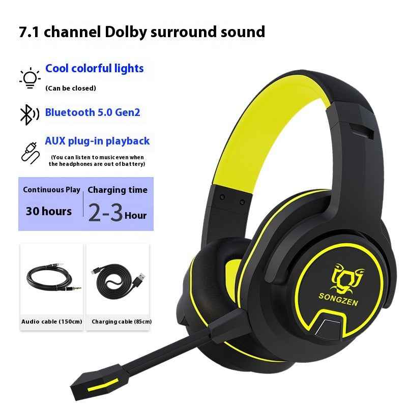 Headset Wireless With Microphone E-sports Games Noise Reduction Headset - Mirlaine Univers - Headset Wireless With Microphone E-sports Games Noise Reduction Headset