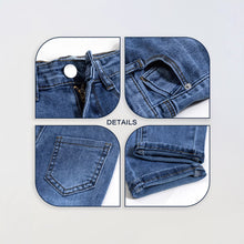 Basic-Style Girls Denim Stretch Trousers by Mirlaine Univers